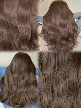 アマトウキョウスマートサロン(AMA TOKYO×Smart Salon) ヘーゼルベージュ　ブリーチなし　レイヤーカット　海外風