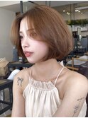 韓国ボブ タンバルモリ くびれボブ レイヤーボブ