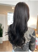 桑名ロングレイヤーカットハッシュカット透明感カラー重めロング