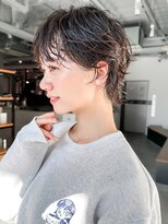 アイティーバイアルバム 八王子店(IT by ALBUM)&nbsp;ショート前髪カットおくれ毛暗めカラー_F20592