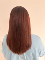 アヴァンスクロス あべのルシアス店(AVANCE.CROSS)&nbsp;ピンクカラー×ナチュラルストレート