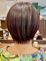 アイニ 河内小阪店(aini)&nbsp;白髪ぼかしカラー白髪ぼかしハイライト大人ショート30、40、50代