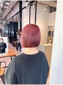 【森田限定】切りっぱなしピンクボブ