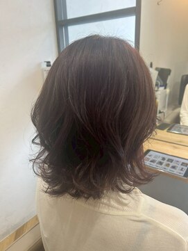 ヘア ルーナ バイ アプリーレ(hair lune by Aprire) 透明感チョコレートブラウンくびれ小顔レイヤーカットミディ