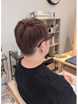 ヘアーズ 住吉店(HAIRZ) 《HAIRZ》林真紀　オトナ男子　ライラックカラー白髪ぼかし