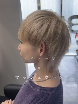 バディ 中野駅前店(BUDDY) ミルクティー×マッシュウルフ【中野美容室/メンズカット】