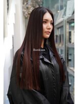 シェリ ヘアデザイン(CHERIE hair design)&nbsp;ワンレングスロング×ボルドーカラー［福岡/天神/大名/美容室］
