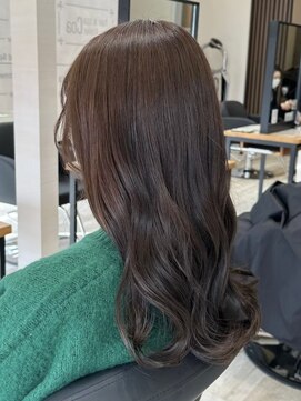 アトリエコア(Atelier Coa) 太白区ブリーチなしダブルカラー顔周りレイヤーカット髪質改善