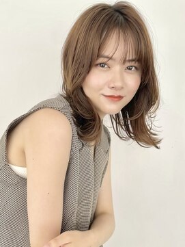 ファナ ブルーム(fha-na bloom) 大人可愛い ふんわり外ハネボブ ミディアムレイヤー