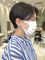 シベル(sibell)&nbsp;30代40代前髪なしショートハンサムショート丸みショートレイヤー