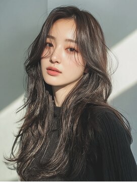 フレイムスヒュー 高崎店(FRAMES HUE) 韓国ハッシュカット×艶ショコラベージュカーテンバング♪