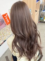 ミリ(mm)&nbsp;10代20代30代ブリーチ無し透明感グレージュ髪質改善仙台韓国前髪