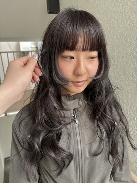 ローレンジウ(LOREN JU) 着物ヘア/ダークアッシュ/ミディアムレイヤーカット/名古屋名駅