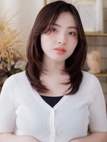カバーヘア ブリス 大宮西口(COVER HAIR bliss) 抜け感ミディアムレイヤーブリーチなし艶髪インナーカラー30代a