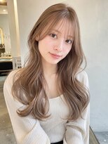 アクロ 梅田店(ACRO)&nbsp;ミルクティーベージュ柔らかレイヤーロング