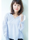 【Un ami】大人かわいい・小顔ワンサイド・ミディー　松井