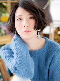 *bliss川口*横顔美人…黒髪前下がりボブa