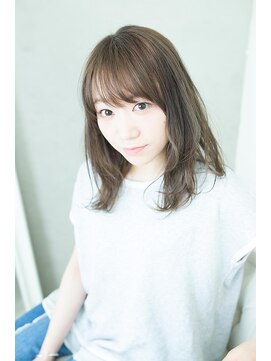 シュシュプライベートヘアサロン(Chou chou private hair salon) くせ毛風無造作×暗髪アッシュ