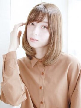 ヘアメイク ナル(hair make nalu) 透け感ベージュのボブスタイル