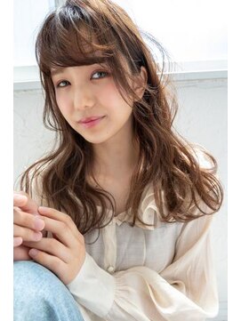 アンジェリカ 京都駅前店(ANGELICA JR) ANGELICA ロングウェーブ シナモンベージュ