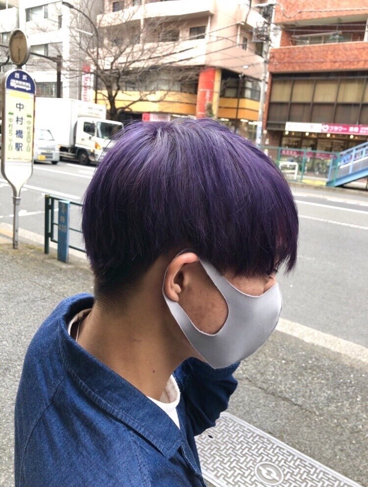 2025年夏】メンズ｜アッシュパープルの髪型・ヘアアレンジ｜人気