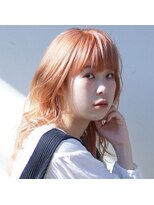 ドルセ(Dulce)&nbsp;【Dulce】オレンジカラー×ほつれウェーブ