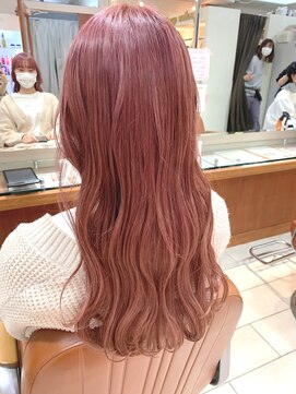 テトラ バイ ネオリーブ 横浜西口店(tetra by neolive) ワンブリーチで作るピンクカラー＊*