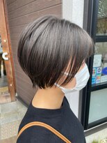 プルス 墨染店(PLUS)&nbsp;ツヤ感立体ショート【墨染駅/藤森駅/伏見駅/ハイライト/透け感】