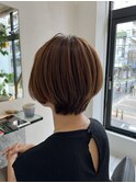 前髪/マチルダボブ/ピンクベージュ/インナーグレージュ/自由が丘