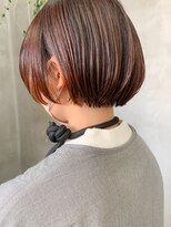 テトヘアー(teto hair)&nbsp;前上りボブ、ボブウルフ、ワイドバング、インナーカラー