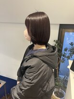 トレス(TRESS)&nbsp;伸ばしかけスタイル/ボブ/ピンク/パープル/ナチュラルストレート