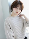 黒髪/グレーベージュ/レイヤーロング/前髪パーマ/仙台7