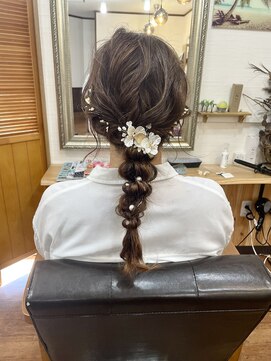 ホヌヘアー(Honu hair) あみおろしアレンジ