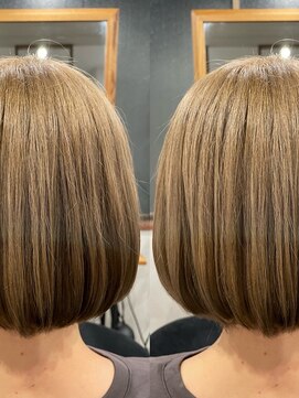 アフェクト 上大岡(affect) 前髪/マチルダボブ/ピンクベージュ/インナーグレージュ/上大岡