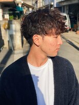 スウェル 船橋店(Swell)&nbsp;ハイライト/マッシュパーマ/ウルフ/アッシュブラック