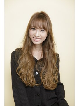 アフロディーテ 銀座(APHRODITE GINZA) 黒髪/グレーベージュ/レイヤーロング/前髪パーマ/銀座