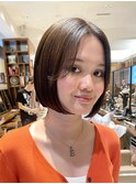 首周りがすっきり＆小顔に見えるボブスタイル