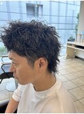 スパイキーショートにスパイキーショートパーマ