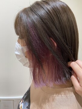 ネオリーブソラ 相模大野店(Neolive sola) インナーカラー/カシスピンク