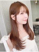 韓国風レイヤーカット顔周り×髪質改善縮毛矯正[銀座]