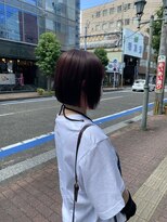 エマ(EMMA)&nbsp;ワンメイク　ボルドーカラー　ミニボブ