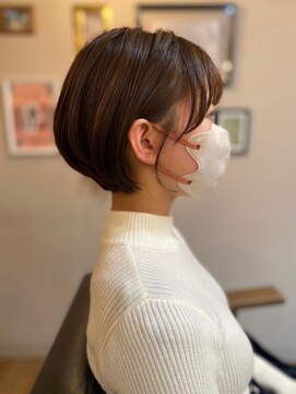 ロータス ヘアデザイン(LOTUS hair design.) ショートボブ×guest style