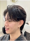 センンターパート×ジェントルショート×かきあげヘア