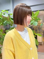 ノエ トトン(noe tton)&nbsp;切りっぱなしボブ/グレージュ/20代30代AYA69