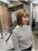 切りっぱなし大人カジュアルボブ