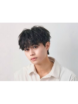 <月300名以上担当>圧倒的なリピート率!ダメージレス【ニュアンスパーマ/men's/メンズパーマ/パーマ/眉毛］