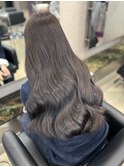 暗髪/ツヤ髪/韓国/レイヤーカット/前髪カット/トリートメント/栄