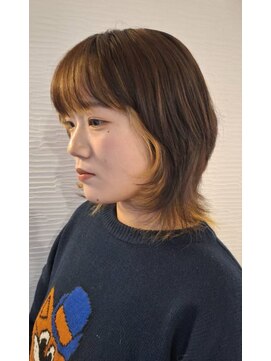 ボンド(hair salon bonD) レディースウルフ×インナーカラー