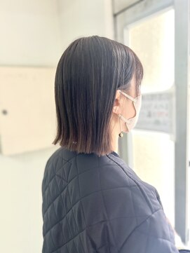 ネオリーブアイム 横浜西口店(Neolive aim) 切りっぱなしボブ　ぱつっとボブ