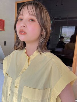 ナル(nalu.) ハイライトカラー/くびれヘア/ロングボブ/ブリーチカラー